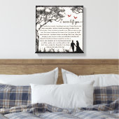 Ich habe dich nie Verlassen Leinwanddruck (Insitu (Schlafzimmer))