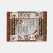 Ich habe dich nie Verlassen, Weihnachts-Kardinal-Q Fleecedecke (Vorderseite (Horizontal))