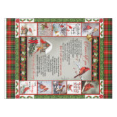 Ich habe dich nie Verlassen, Weihnachts-Kardinal-Q Tischdecke (Vorderseite (Horizontal))