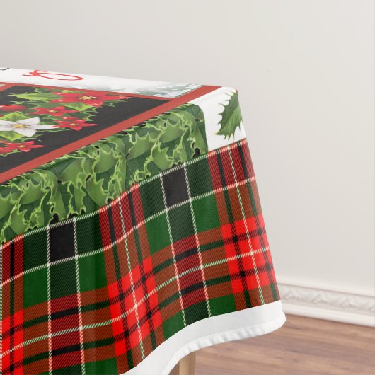 Ich habe dich nie Verlassen, Weihnachts-Kardinal-Q Tischdecke (Beispiel)