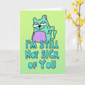 Ich habe dich noch immer nicht satt, Liebe Poesie Karte (Gelbe Blume)