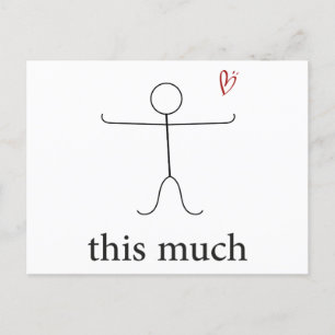 Ich habe dich so sehr Liebe. Ehefrau, Freundin, Fr Postkarte
