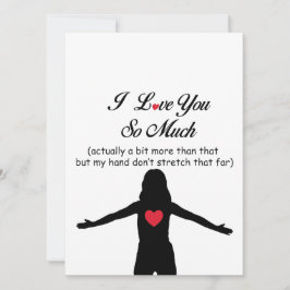 Ich habe dich so sehr Liebe Feiertagskarte