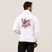 "Ich habe dich so sehr Liebe" Hoodie (Schwarz voll)