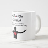 Ich habe dich so sehr Liebe Jumbo-Tasse (Vorderseite Rechts)
