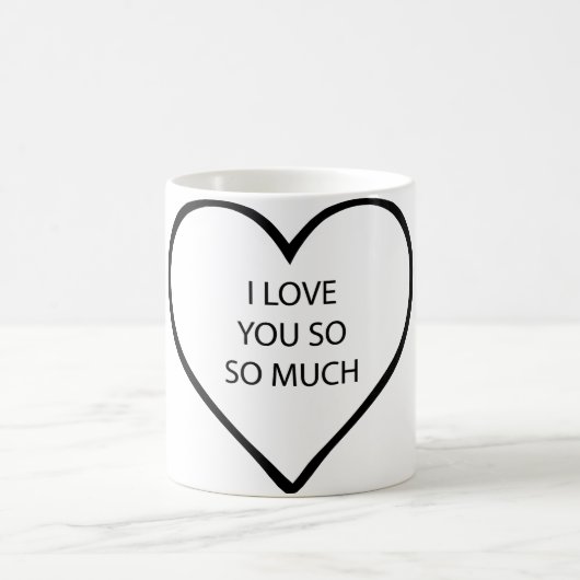 Ich habe dich so sehr Liebe Kaffeetasse (Mittel)