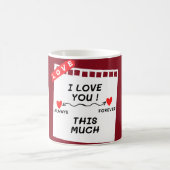 "Ich habe dich so sehr Liebe" Kaffeetasse (Mittel)