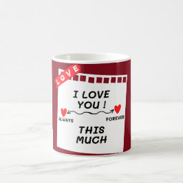 "Ich habe dich so sehr Liebe" Kaffeetasse