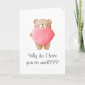 Ich habe dich so sehr Liebe Karte (Vorderseite)