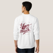 Ich habe dich so sehr Liebe Sweatshirt (Schwarz voll)