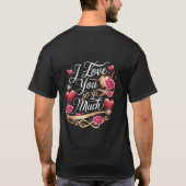 Ich habe dich so sehr Liebe T-Shirt (Rückseite)