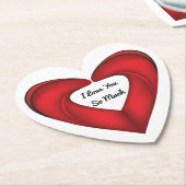 Ich habe dich so sehr Liebe Untersetzer (angewinkelt)