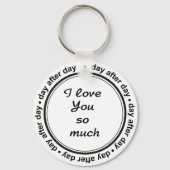 Ich habe dich so sehr Liebe, Wolf Couple Schlüsselanhänger (Vorderseite)