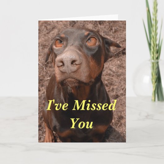 Ich habe dich vermisst karte (Vorderseite)