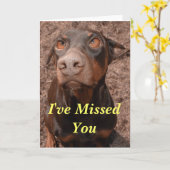 Ich habe dich vermisst karte (Gelbe Blume)