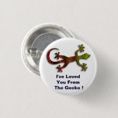 Ich habe dich vom Gecko geliebt! Button (Vorne & Hinten)