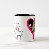 Ich habe dich weniger gegessen als andere Leute Zweifarbige Tasse (Mittel)