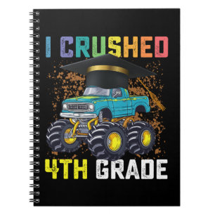 Ich habe die 4. Klasse Monster-Truck-Abschlussfeie Notizblock