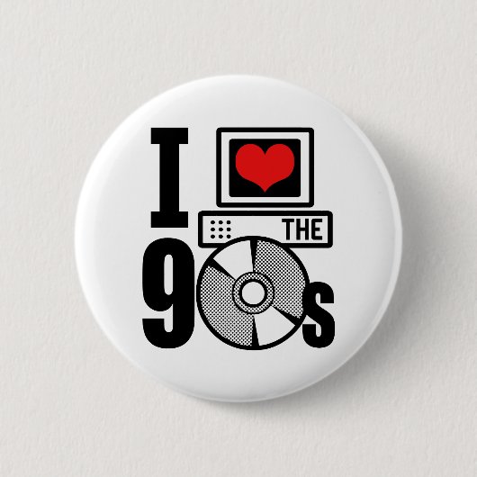 Ich habe die 90er Liebe Button (Vorderseite)