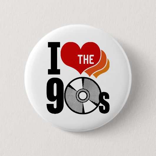 Ich habe die 90er Liebe Button (Vorderseite)