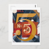 Ich habe die Abbildung 5 in Gold gesehen | Charles Postkarte (Vorne/Hinten)