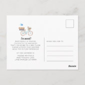 Ich habe die Ankündigung "Adresswechsel" verschobe Postkarte (Rückseite)