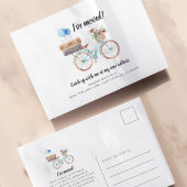 Ich habe die Ankündigung "Adresswechsel" verschobe Postkarte