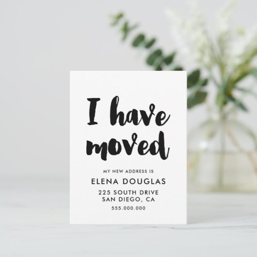 Ich habe die Ankündigung Modern Modern Modern vers Postkarte (Stehend Vorderseite)