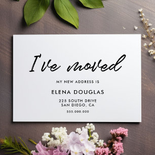 Ich habe die Ankündigung Modern Moving verschoben Postkarte