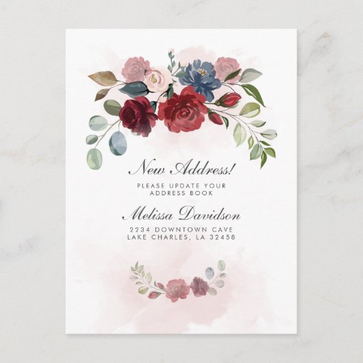 Ich habe die Ankündigung über die Bewegung der Bur Postkarte (Vorderseite)