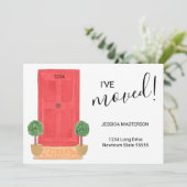 Ich habe die Ankündigung über die rote Tür verscho (Stehend Vorderseite)