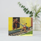 Ich habe die Ankündigung verschoben ~ Einholen des (Stehend Vorderseite)