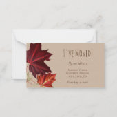 Ich habe die Ankündigungskarte "Fall Leaf" verscho Mitteilungskarte (Vorderseite)