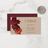 Ich habe die Ankündigungskarte "Fall Leaf" verscho Mitteilungskarte (Vorderseite/Rückseite Beispiel)