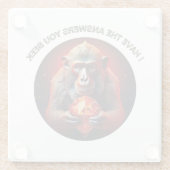 Ich habe die Antworten, die Sie suchen Glasuntersetzer (Rückseite)