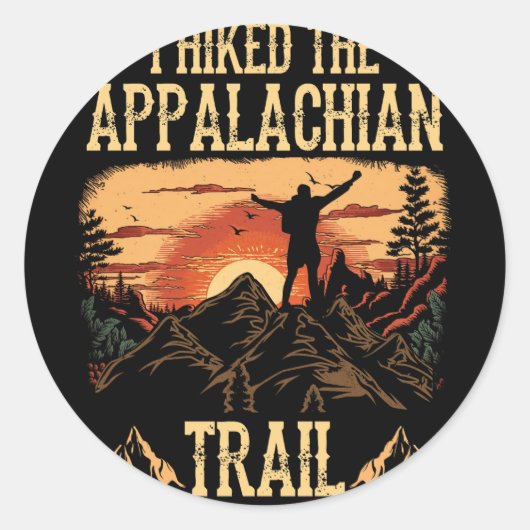 Ich habe die Appalachen-Trail-Berge angezogen Su Runder Aufkleber (Vorderseite)
