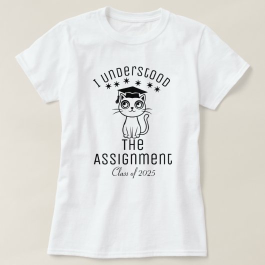 Ich habe die Aufgabe verstanden T-Shirt (Design vorne)