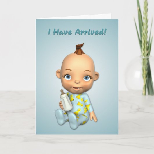 Ich habe die Baby Boy Card erhalten Einladung (Vorderseite)