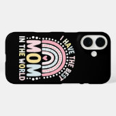 Ich habe die beste Mama in der Welt Boho Regenboge Case-Mate iPhone Hülle (Rückseite (Horizontal))