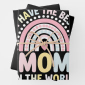 Ich habe die beste Mama in der Welt Boho Regenboge Geschenkpapier Set (Beispiel)