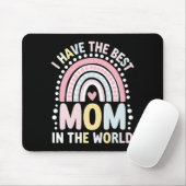 Ich habe die beste Mama in der Welt Boho Regenboge Mousepad (Mit Mouse)