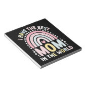 Ich habe die beste Mama in der Welt Boho Regenboge Notizblock (angewinkelt)
