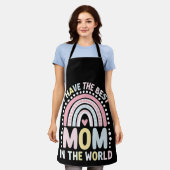 Ich habe die beste Mama in der Welt Boho Regenboge Schürze (Getragen)