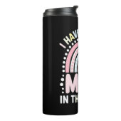 Ich habe die beste Mama in der Welt Boho Regenboge Thermosbecher (Nach links gedreht)