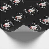 Ich habe die Blues Funny Animal Pun Dark BG Geschenkpapier (Ecke)