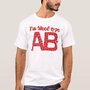 Ich habe die Blutgruppe AB positiv T-Shirt