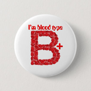 Ich habe die Blutgruppe B positiv Button