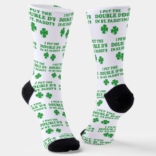 Ich habe die Doppel-D's in St. Paddy's Day Funny Socken (Gewinkelt)