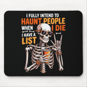 Ich habe die feste Absicht, Leute zu hassen, die l Mousepad