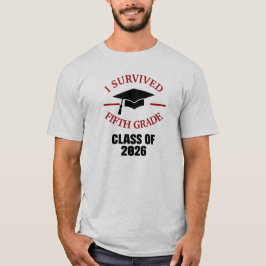 Ich habe die fünfte Klasse überlebt Abschlussjahrg T-Shirt